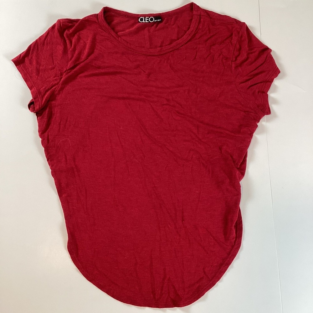 CLEO Womens Top Open Back Check Pictures For Measurements Comfort Stretch Casual